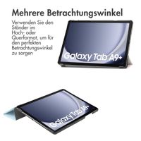 imoshion Design Trifold Klapphülle für das Samsung Galaxy Tab A9 Plus - Sky