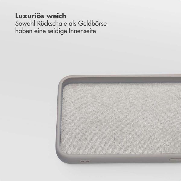 Selencia Olyn Abnehmbare Bookcase mit MagSafe Samsung Galaxy S24 / S25 - Grau