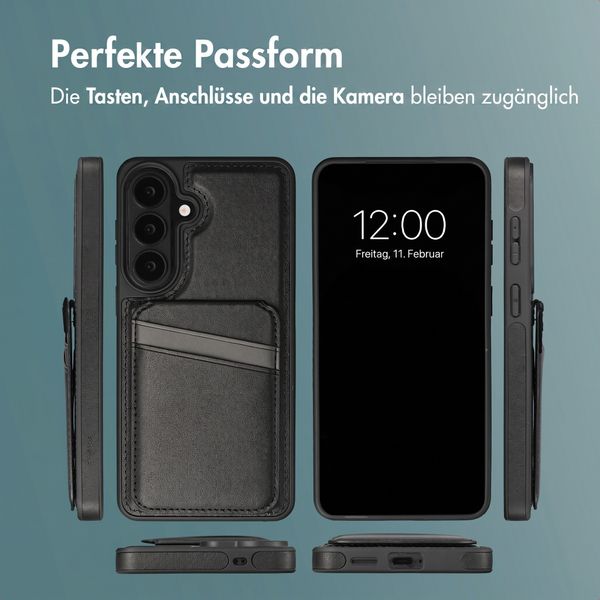 imoshion Backcover mit Kartenfach und Ständer Samsung Galaxy S26 Plus - Schwarz
