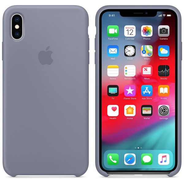 Apple Silikoncase Lavender Gray für das iPhone Xs Max