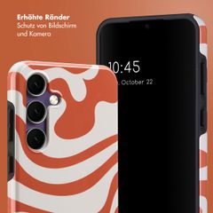 Selencia Vivid Back Cover Samsung Galaxy S24 FE - Dream Swirl Orange