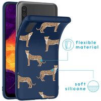 imoshion Design Hülle Samsung Galaxy A50 / A30s - Leopard - Blau