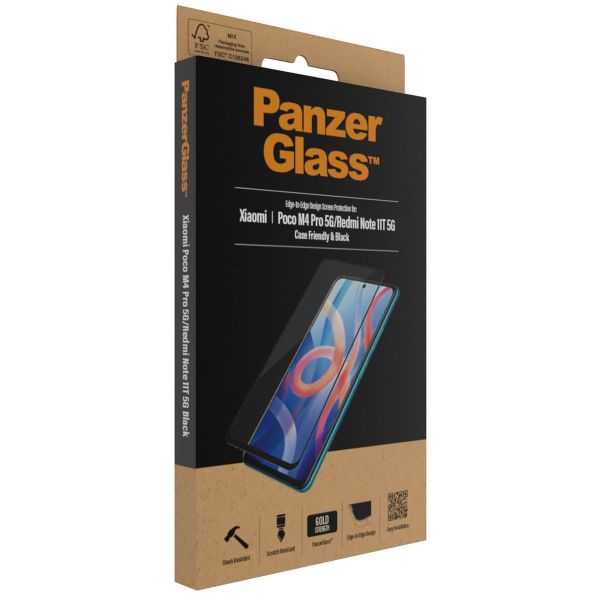 PanzerGlass Case Friendly Displayschutzfolie für das Xiaomi Redmi Note 11 (4G) / Note 11S (4G)