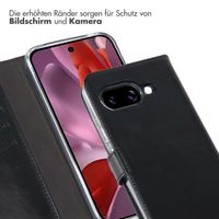 Selencia Echtleder Klapphülle Google Pixel 9A - Schwarz
