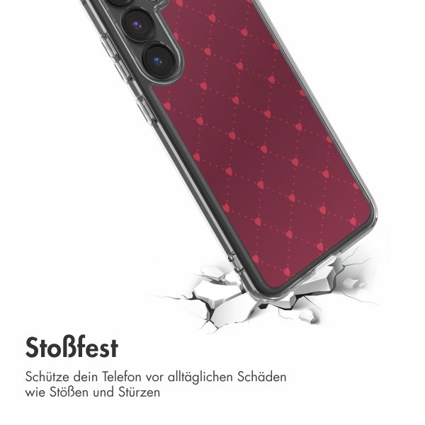 imoshion Design Hülle Samsung Galaxy S24 FE - Crush Check Coral Dust