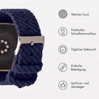 imoshion Cord Armband für Apple Watch | 38/40/41/42 mm - Dunkelblau