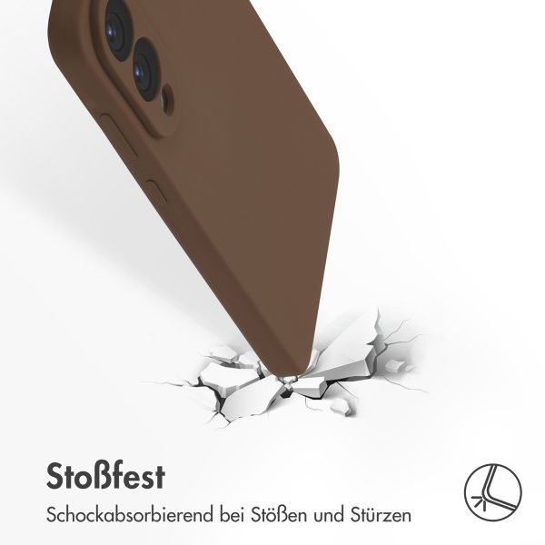 Accezz Liquid Silikoncase mit MagSafe Samsung Galaxy S25 Edge - New Tea Brown