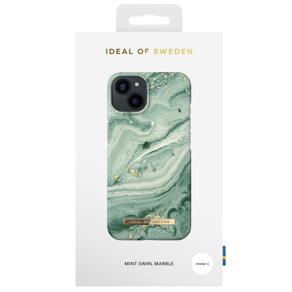 iDeal of Sweden Fashion Back Case für das iPhone 13 - Mint Swirl Marble