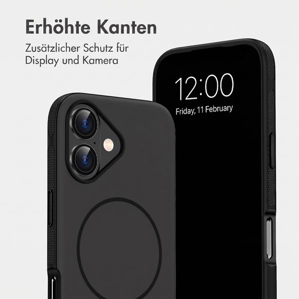 imoshion Color Backcover mit Thin MagSafe Ring Apple iPhone 16 - Schwarz