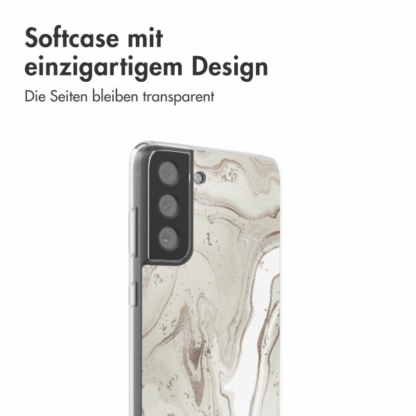 imoshion  Design Hülle für das Samsung Galaxy S21 FE - Sandy Marble