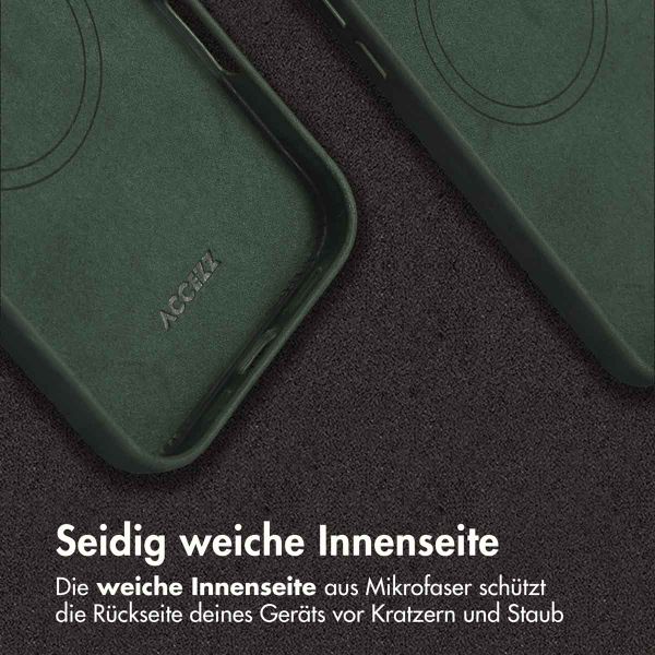 Accezz Vintage Leather Magsafe Backcover Apple iPhone 16 Pro Max - Smokey Green