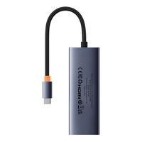 Baseus UltraJoy 5-in-1 USB-C Hub - 4K 30Hz - 100 Watt Aufladen - Dockingstation - Space Grey