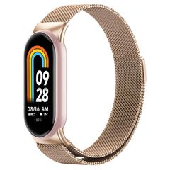 imoshion Mailändische Magnetarmband für das Xiaomi Smart Band 8 / 9 - Rose Gold