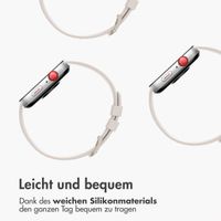 imoshion Silikonband für das  Huawei Watch Fit 4 / 4 Pro - Ivory White