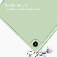 Accezz Smarte Klapphülle aus Silikon Samsung Galaxy Tab A9 Plus - Hellgrün