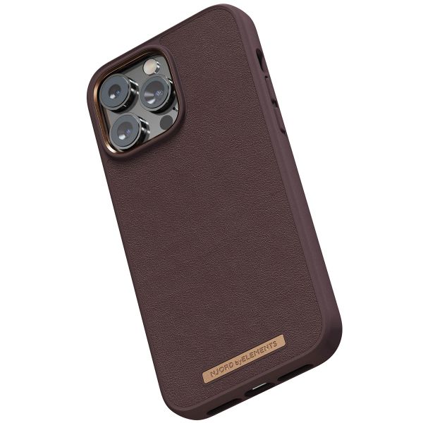 Njorð Collections Genuine Leather MagSafe Case für das iPhone 14 Pro Max - Dark Brown