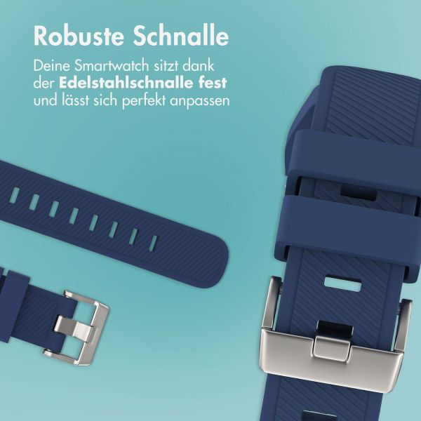 imoshion Flexibles Silikonarmband - Universeller 22-mm-Anschluss - Dunkelblau