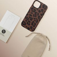 Selencia Sabi Backcover Leopardenmuster mit MagSafe Apple iPhone 14 - Mocha Brown