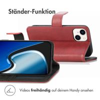 imoshion Luxuriöse Klapphülle Apple iPhone 15 - Rot
