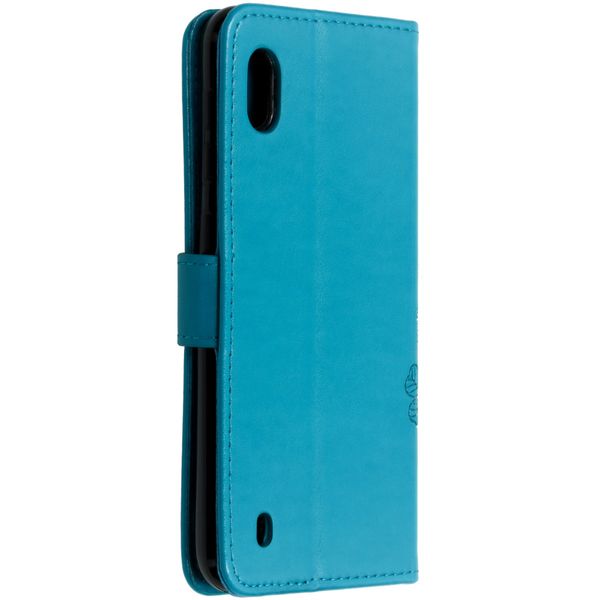 Kleeblumen Klapphülle Türkis Samsung Galaxy A10