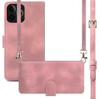 imoshion ﻿Klapphülle mit Kordel für das Apple iPhone 12 (Pro) - Rosa