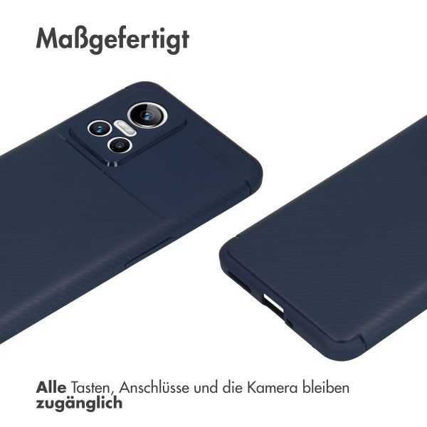 imoshion Carbon-Hülle für das Realme GT Neo 3 - Blau