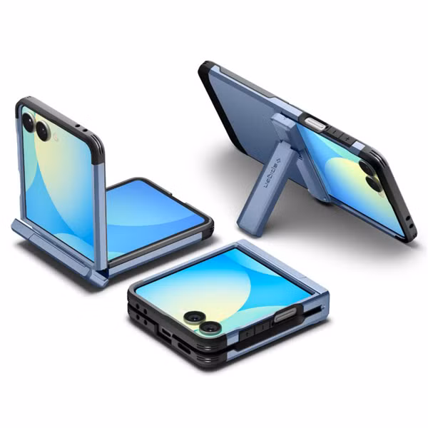 Spigen Tough Armor Pro Backcover MagFit Samsung Galaxy Z Flip 7 - Sierra Blue