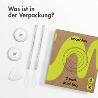 imoshion Mini Tag - Bluetooth-Tracker für iOS - 2 pack - Weiß