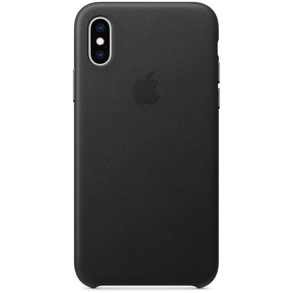 Apple Leder-Case Schwarz für das iPhone Xs