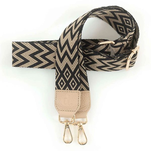 Dutchies Phone Strap - Verstellbare Universal-Telefonkordel - Tribal Chevron / Beige