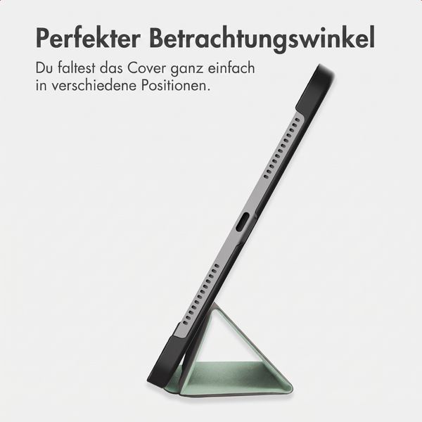 imoshion Trifold Klapphülle Apple iPad 9 (2021) 10.2 Zoll / iPad 8 (2020) 10.2 Zoll / iPad 7 (2019) 10.2 Zoll - Hellgrün