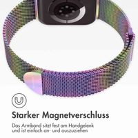 imoshion Magnetisches Milanaise Armband für das  Apple Watch Series 1 - 9 / SE (38/40/41 mm) | Series 10 / 11 (42 mm) - Größe S - Colorful