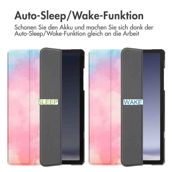 imoshion Design Trifold Klaphülle Samsung Galaxy Tab A11 Plus / A9 Plus - Sky