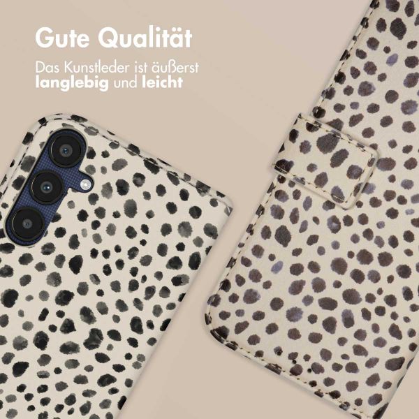 imoshion Design Klapphülle Samsung Galaxy A35 - Black And White Dots