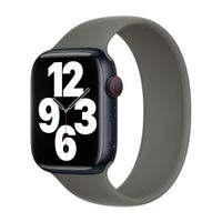 Apple Silikon Solo Loop für das  Apple Watch | 38/40/41/42 mm - Größe 5 - Olive