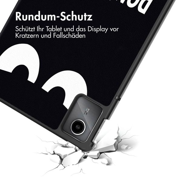 imoshion Design Trifold Klaphülle Lenovo Tab M11 - Don't touch