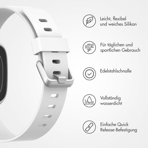 imoshion Silikonarmband für die Fitbit Versa (2) / Versa Lite - Größe S - Weiß