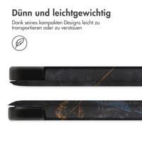 imoshion Design Trifold Klaphülle Apple iPad Mini 7 (2024) / iPad Mini 6 (2021) - Black Marble