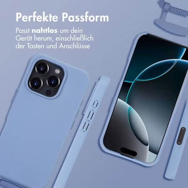 imoshion Color Backcover mit abtrennbarem Band MagSafe für das Apple iPhone 16 Pro - Ash Blue