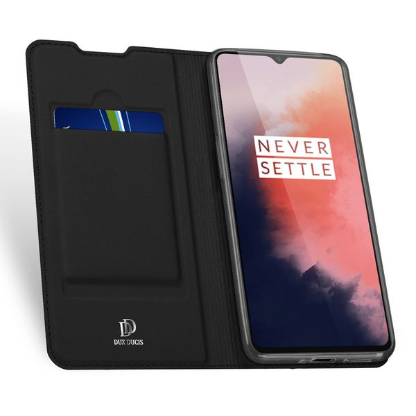 Dux Ducis Slim TPU Klapphülle Schwarz für das OnePlus 7T