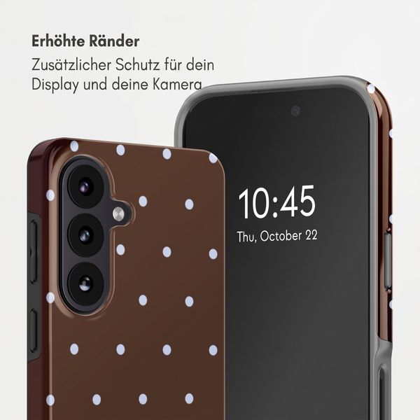 Selencia Vivid Back Cover Samsung Galaxy S26 - Happy Dots Chocolate