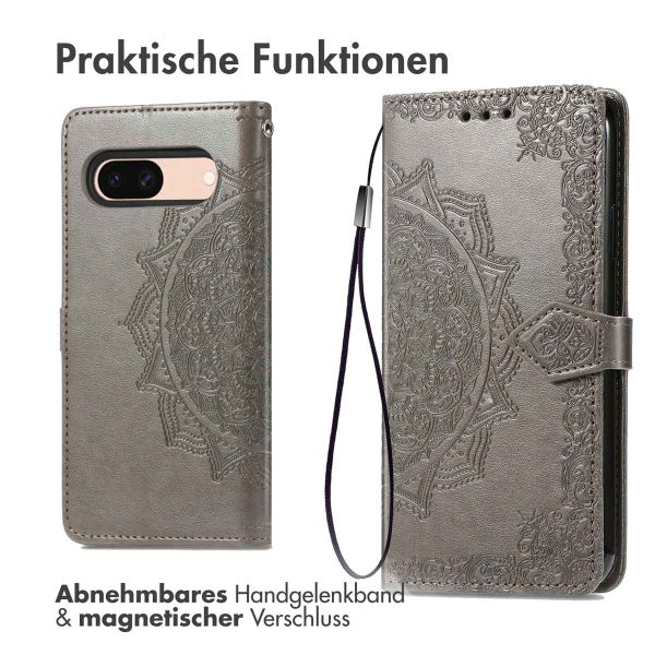 imoshion Mandala Klapphülle Google Pixel 8a - Grau