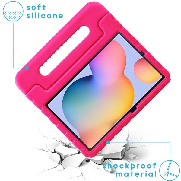 imoshion Schutzhülle mit Handgriff kindersicher Samsung Galaxy Tab S6 Lite (2020/2022/2024)  - Rosa