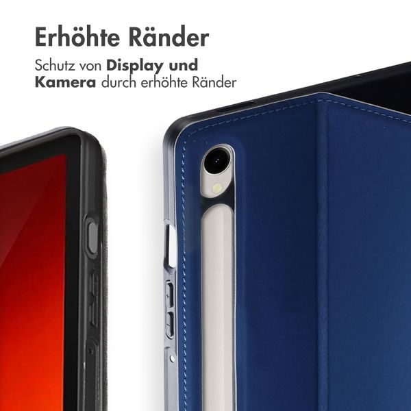 Accezz Classic Tablet Case Samsung Galaxy Tab S10 Ultra / Tab S9 Ultra - Dunkelblau