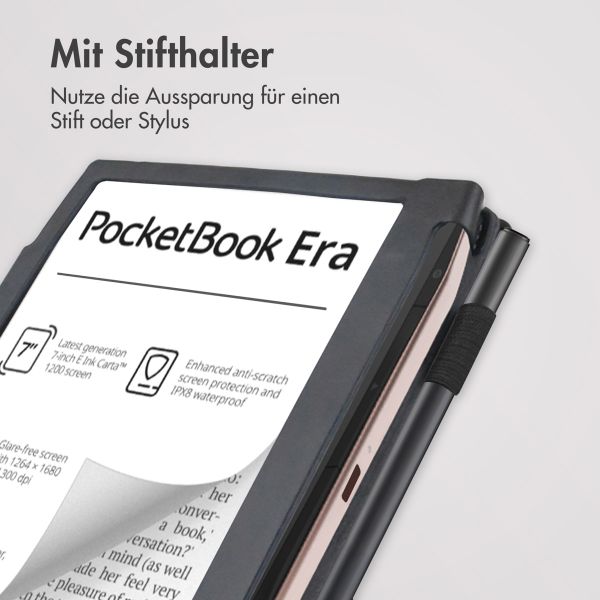 imoshion Klapphülle Sleepcover mit strap und stand Pocketbook Era Color - Schwarz