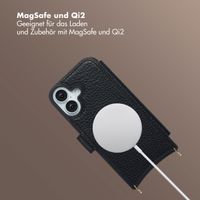 Selencia Riva Bookcase mit MagSafe und Handgelenkband Apple iPhone 17 - Schwarz