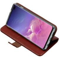 Valenta Klapphülle Classic Luxe Hellbraun für Samsung Galaxy S10 Plus