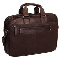 The Chesterfield Brand Seth Laptoptasche 15-15.6 Zoll - Echtes Leder - Dunkelbraun