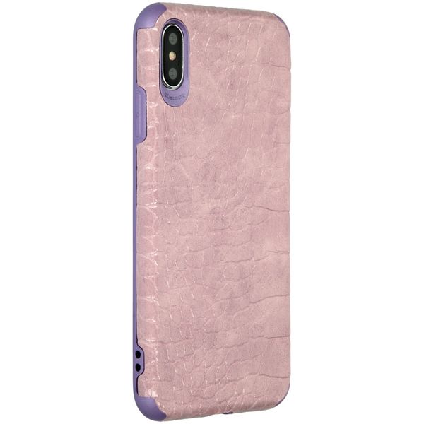 My Jewellery Croco Soft Case Back Cover iPhone Xs Max - Violett