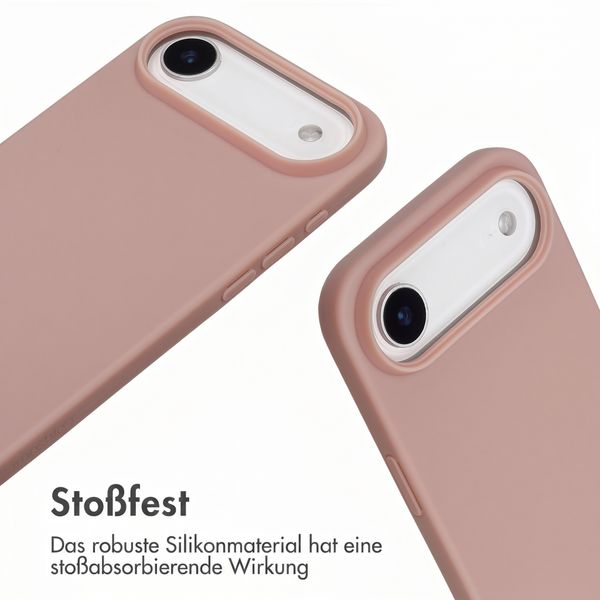 imoshion SilikonHülle mit Band Apple iPhone Air - Sand Pink